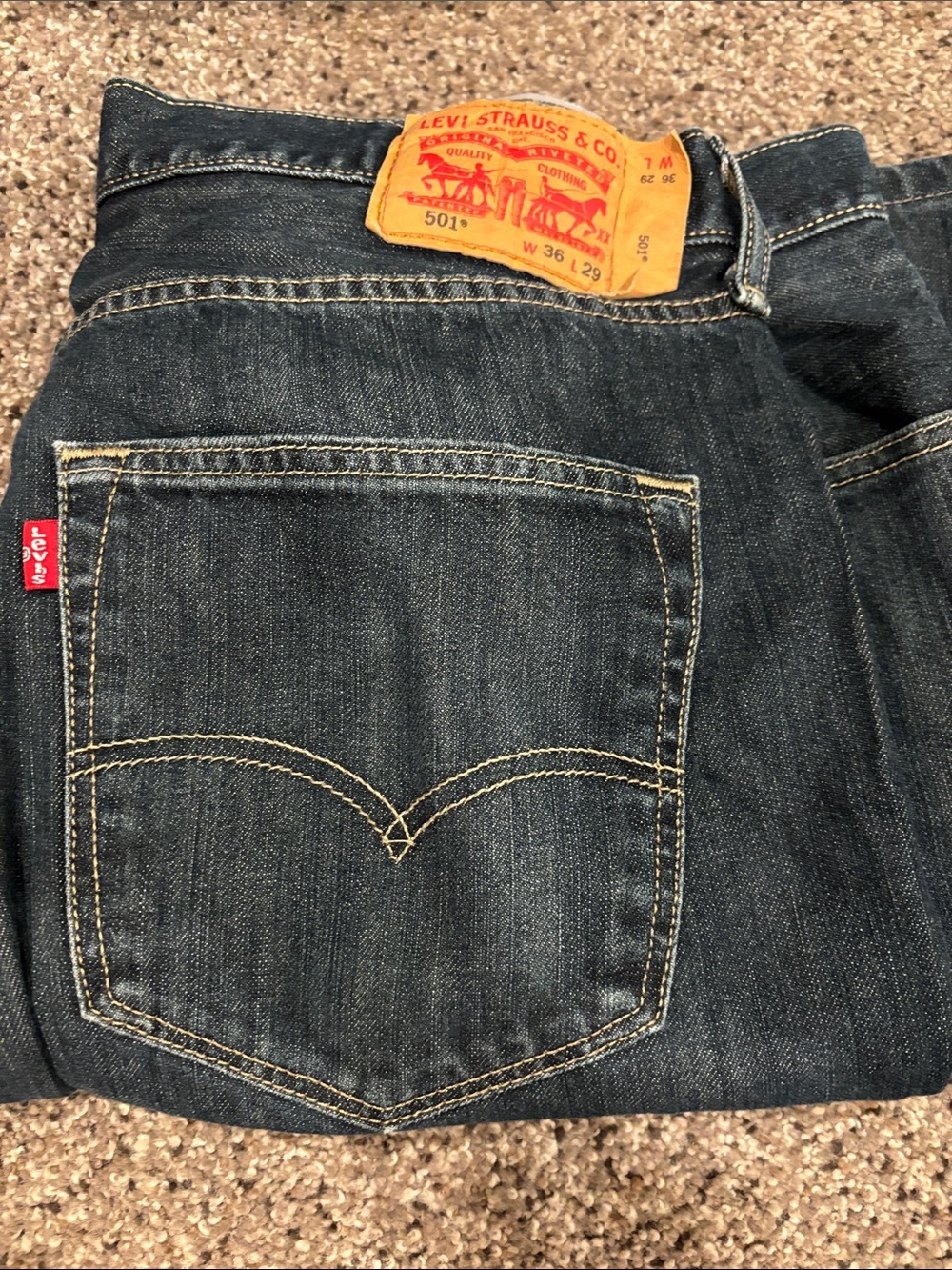 Levi's Straight Leg Men's Jeans in Dark Indigo